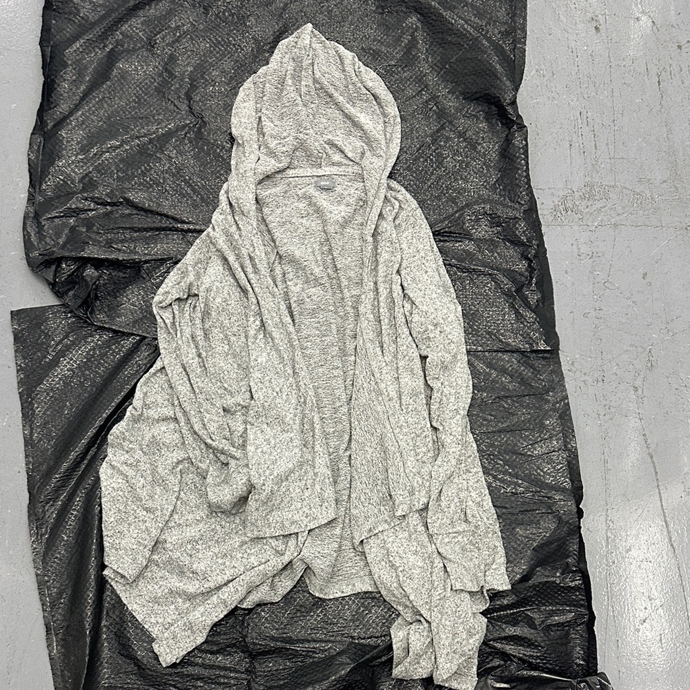 Aria Heather Gray Hooded Cardigan